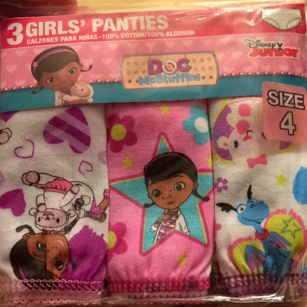 girls doc mcstuffins size 2T/3T underwear